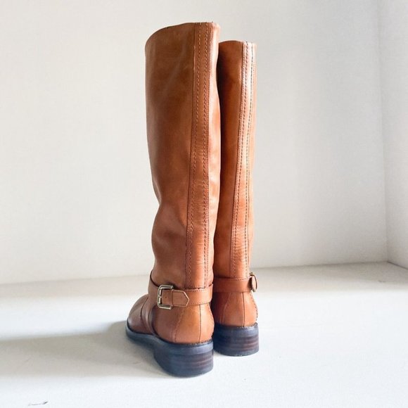 NEW Maxgreat Caramel Brown Knee High Leather Riding Boot 7 - Picture 2 of 11